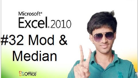 #32 How to Use Mod & Median in Ms Excel (Hindi/Urdu) Shubham Jangid