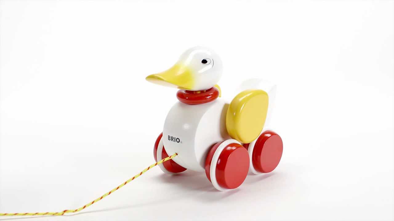brio duck pull toy