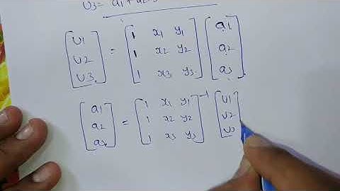 SHAPE FUNCTION FOR AND 2-D TRIANGULAR ELEMENT