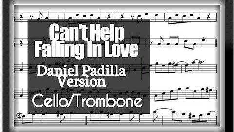 Can t help falling in love cello sheet music