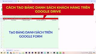 HOW TO CREATE A CUSTOMER LIST IN GOOGLE DRIVE Part 1 HOW TO CREATE A CUSTOMER LIST IN GOOGLE DRIVE Part 1