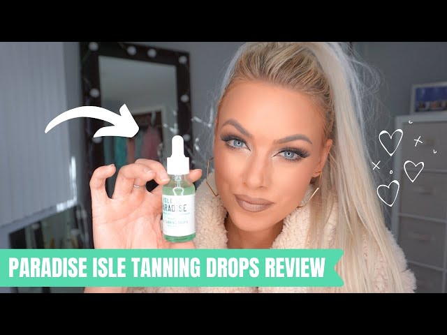 ISLE OF PARADISE TANNING DROPS REVIEW  ISLE OF PARADISE REVIEW AND  OVERNIGHT BEFORE + AFTER! 