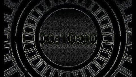❌ No Copyright - 3D 4K ⏰ 10 Second Countdown Timer With Sound 1 - Free Background Video 免費下載倒數計時器