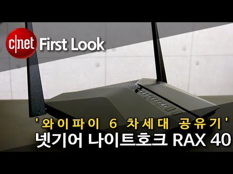 넷기어 나이트호크 RAX 40 '와이파이 6 차세대 공유기'