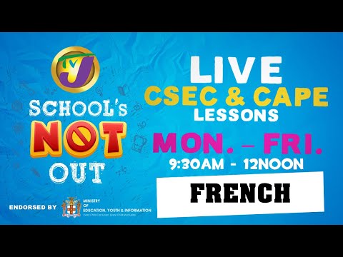 CSEC French Lesson with Mylene Ferriera & Taina Williams - May 29 2020