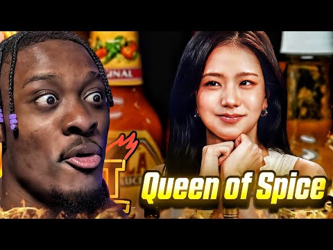 JISOO is the Queen of Spice While Eating Spicy Wings | Hot Ones REACTION