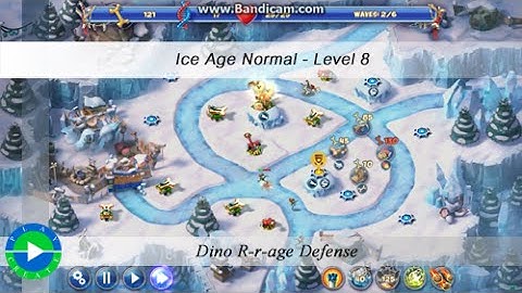 Dino Rage walkthrough (normal - ice age) - Level 8