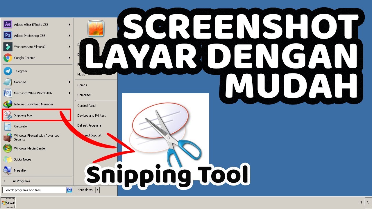 Cara Pakai Snipping Tool Di Windows Capture Layar Screenshot Layar