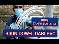 Bikin dowel dari pvc bekas untuk sangkar bulat/murai