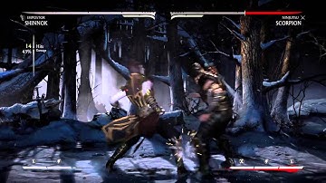 MKX Impostor Shinnok 45% Combo (Scorpion