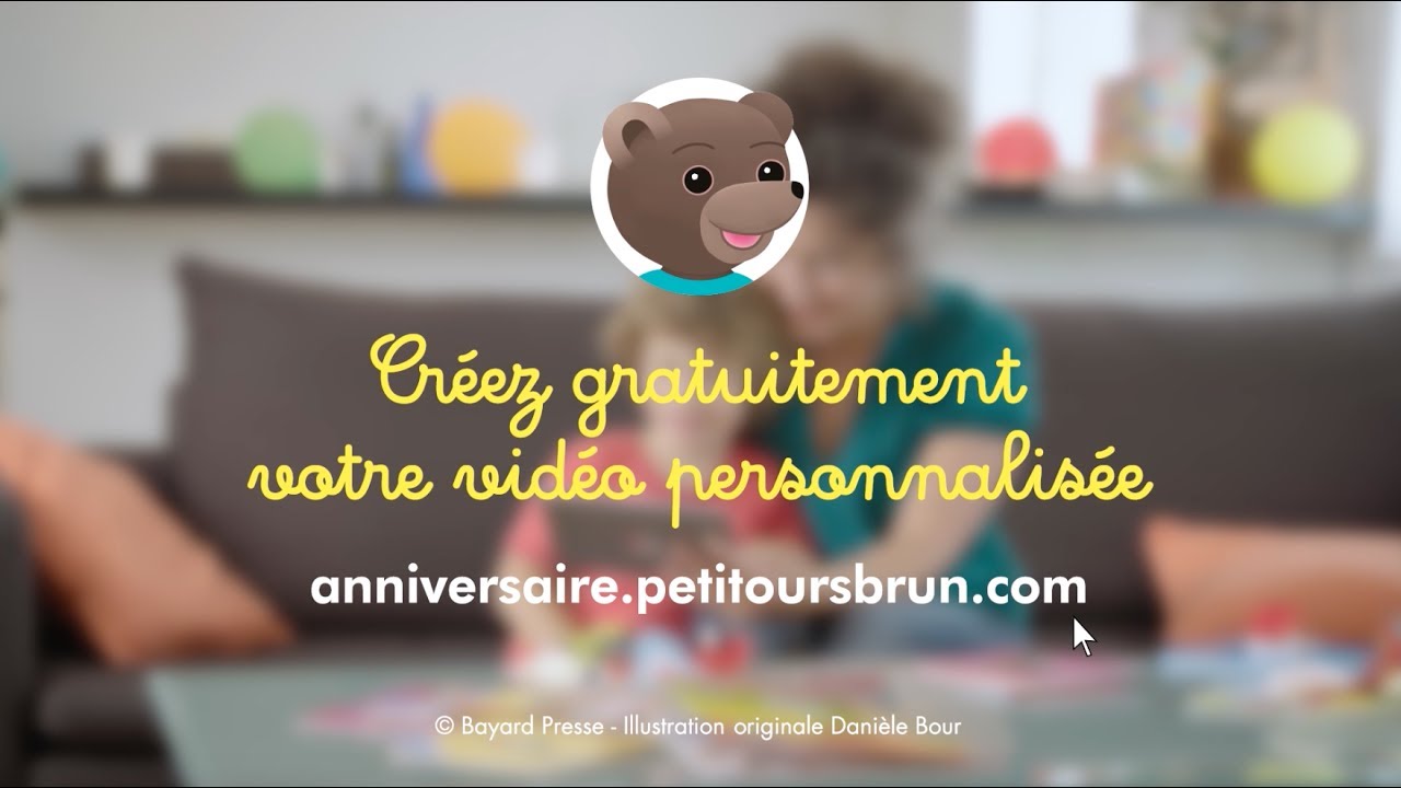 Une Video D Anniversaire Petit Ours Brun Personnalisee Pour Votre Enfant Les Actualites Nouveautes Petit Ours Brun