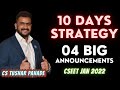 CSEET 10 Days Strategy &amp; 4 BIG Announcements By Tushar Pahade | Every CSEET Student Must Watch. #BML
