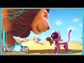 Lion rescue   petronix defenders   cartoon for kids