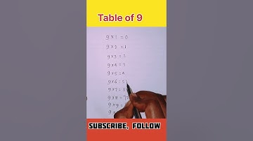 table of 9 | #rajivofficialstudy #youtubeshorts #ytshorts #trending #maths #tricks