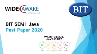 BIT SEM1 Java Past Paper 2020 Net Worth