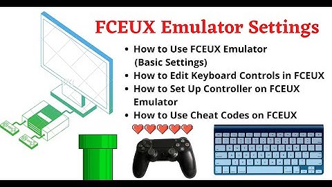 FCEUX Emulator Settings (Controller, Keyboard, Cheats, Sound, Display)
