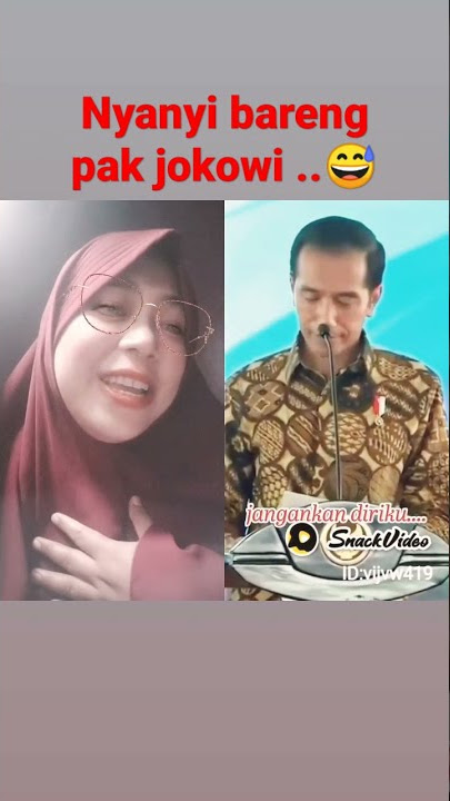 nyanyi depan pak de..#jokowi#snackvideo #duet