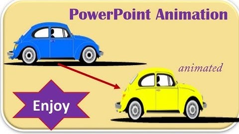 How to create a moving car animation effects in PowerPoint