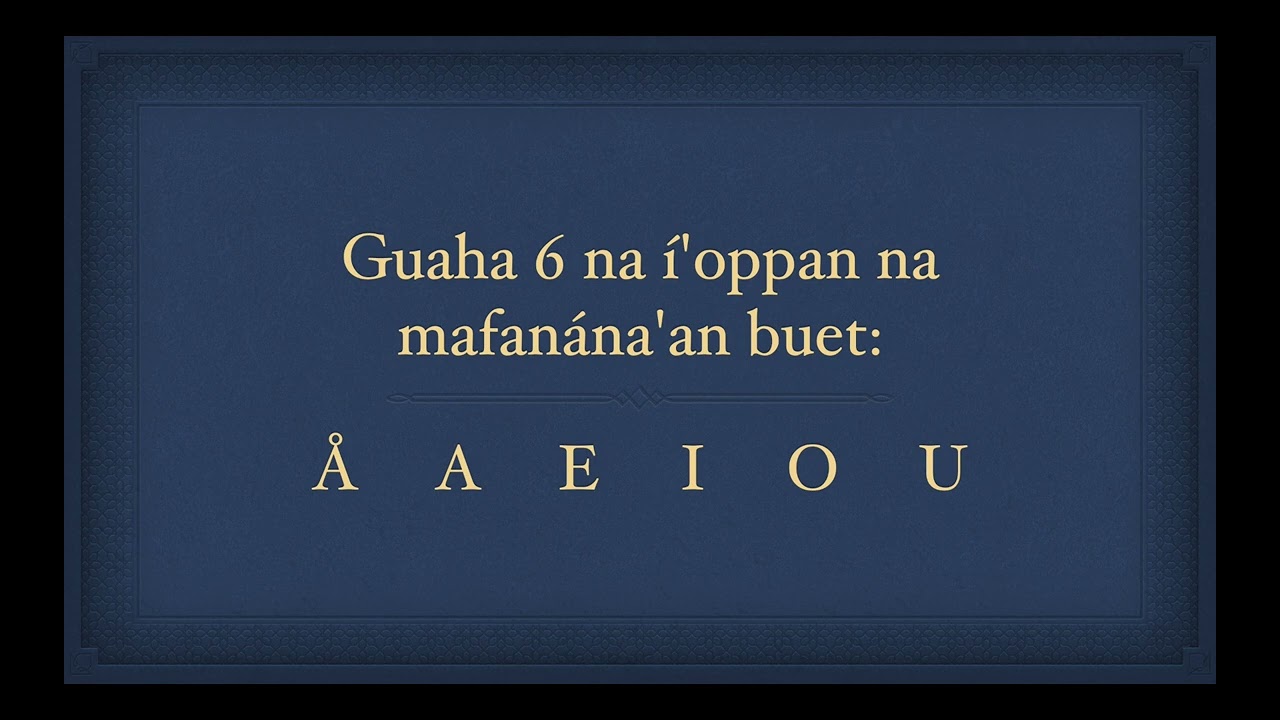 Eyak Nåya: Finakka’ 1