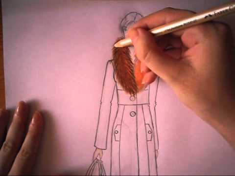 Tutorial Come Disegnare Un Figurino Di Moda Pelliccia 9 Wmv Youtube