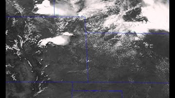Visible Imagery over the central Plains, 1200 UTC 4 June through 0200 UTC 5 June