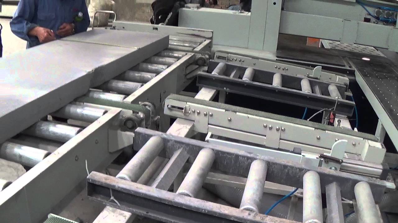 MAH00291-Cement board machine in line - YouTube