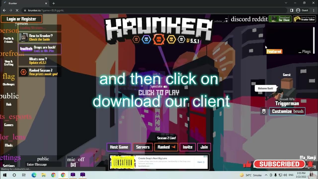 Download Krunker Client in PC YouTube