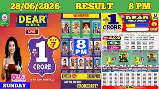 DEAR LOTTERY SAMBAD EVENING 8 PM RESULT TODAY LIVE DRAW ON 28.06.2026 NAGALAND SUNDAY screenshot 1