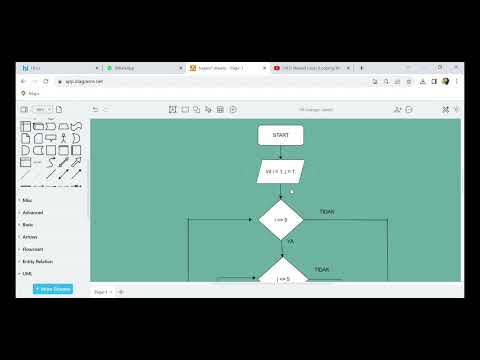 TUGAS 7 MEMBUAT FLOWCHART DAN PROGRAM "PERULANGAN BERSARANG" (NESTED LOOP) BAHASA C