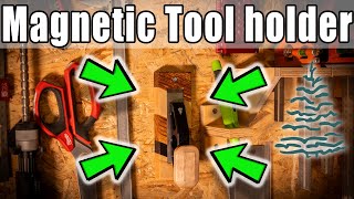 Blue spruce Toolworks Chisel plane magnetic tool holder-exotic woods #tools #woodworking #diy #sharp