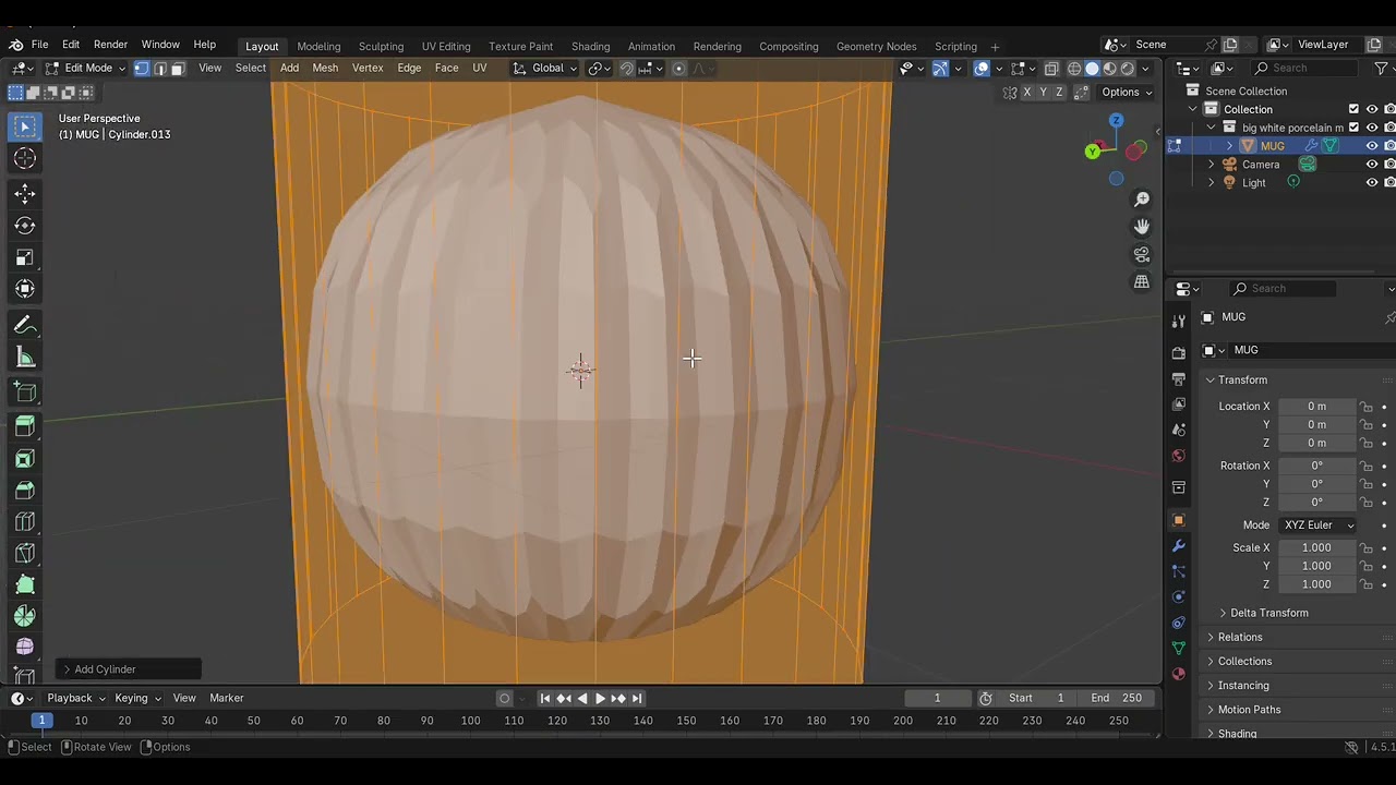 TUGAS MODUL 7A MEMBUAT CANGKIR 3D