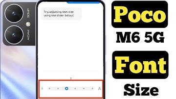 How to change font size in Poco M6 5G || Poco M6 5G me font size kaise change kare ||