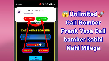 Unlimited Call Bomber Prank / Unlimited Call Bomber Bot Telegram / Call Prank App #callbomber #prank