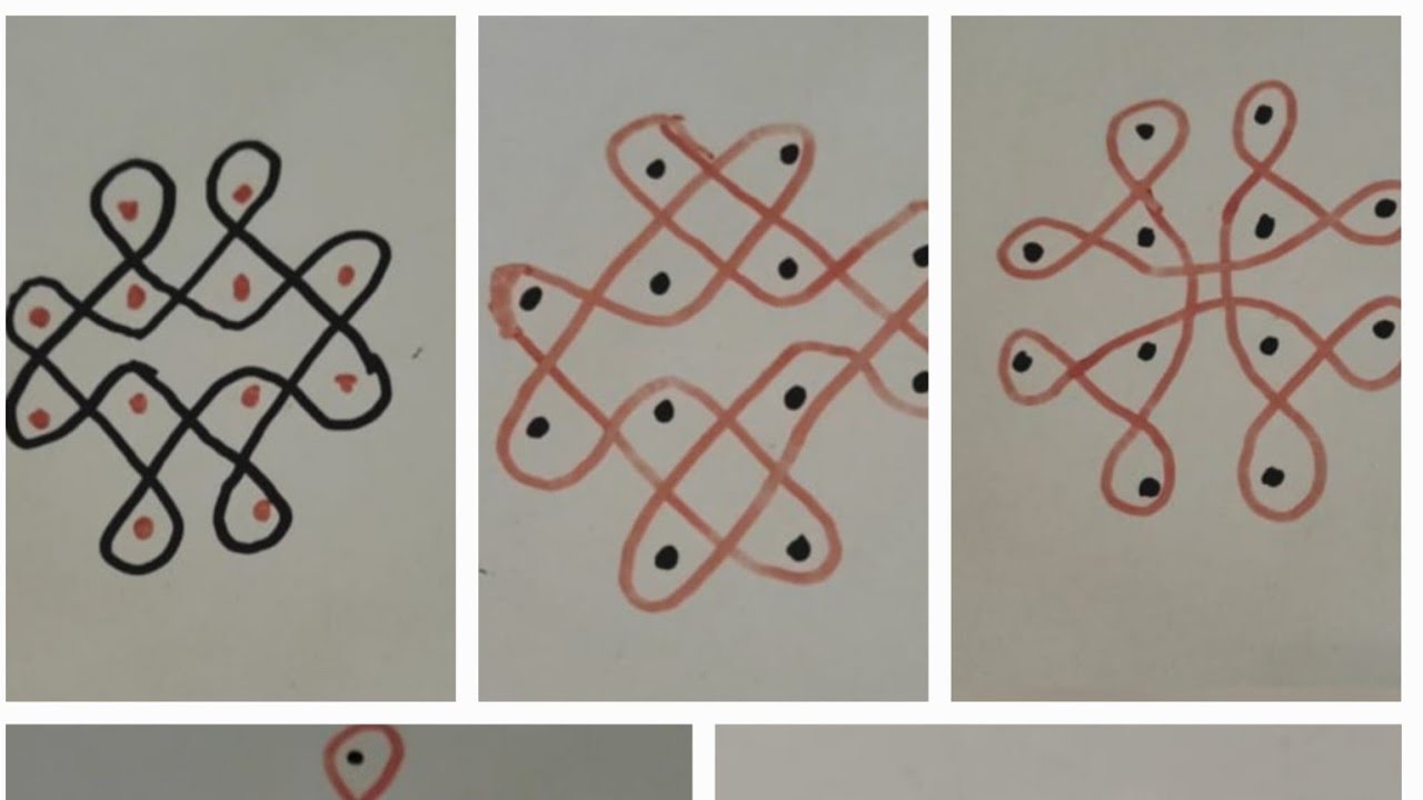 Simple kolam collections/daily kolam @@hemssrangoliart #youtube #viral 