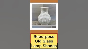 Repurpose Old Glass Lamp Shades! #shortsvideo #short #shorts #shortvideo
