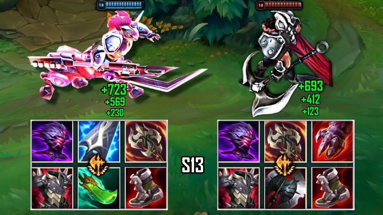 hecarim-vs-darius-season-13-build-fights-best-pentakills-youtube
