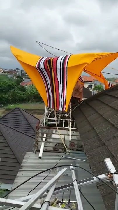 layangan putus kena rumah emak marah besar #fypシ゚viral #layangan #fypyoutube #layanganputus #short