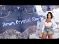 QUEEN INSPIRED CRYSTAL RHINESTONE DENIM SHORTS