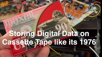 DIY Tape Drive- Writing digital data to a Cassette Tape (no coding)