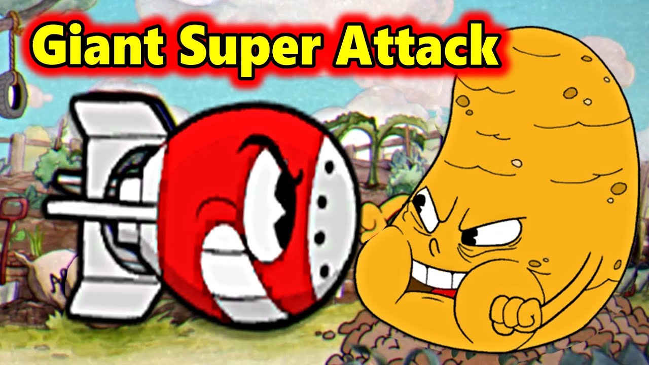 Cuphead - Giant Plane ((One Super Hit)) VS All Bosses !!! 💥💥