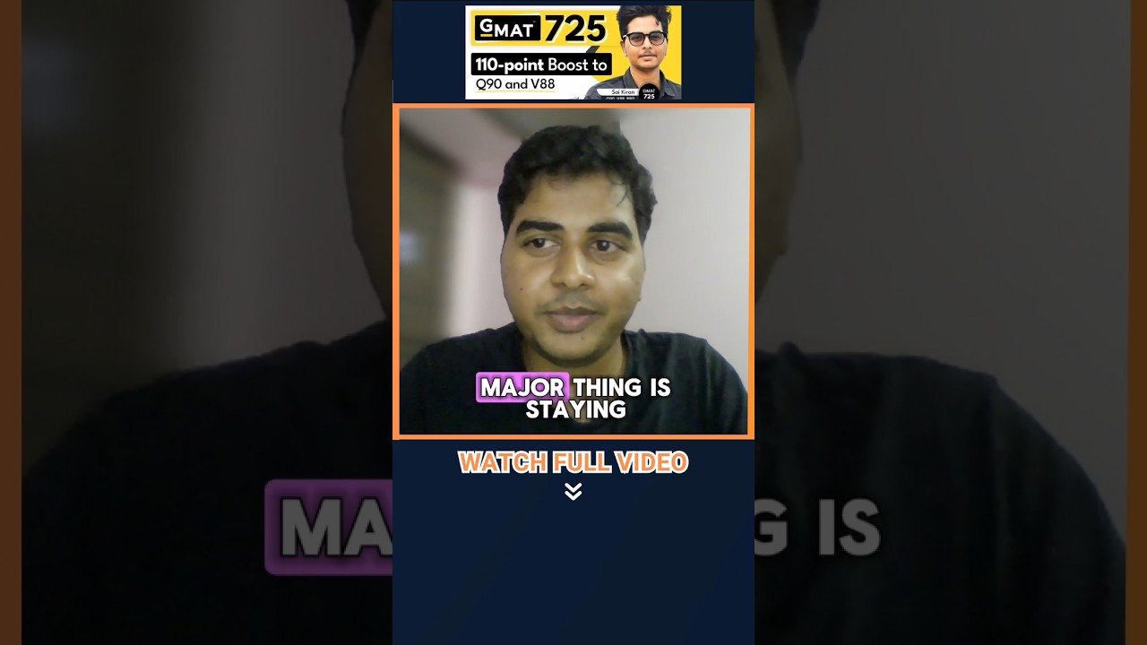 Mindset of a Top GMAT Scorer! 