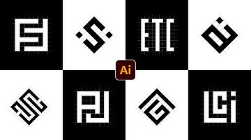 Easy grid Logo Design in Illustrator | Split to grid | Grid Logo | Adobe Illustrator