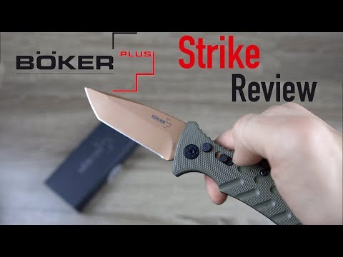 Нож Boker Plus Strike Auto Damast, видео 1