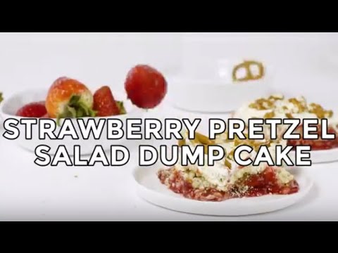 Strawberry Pretzel Salad Dump Cake