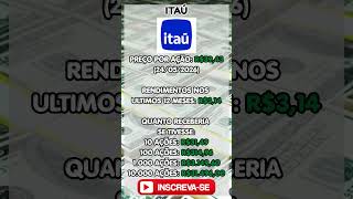 Dividendos do Itaú Unibanco - ITUB3 E ITUB4 #ações #bolsadevalores  #rendaextra #dividendos #trader