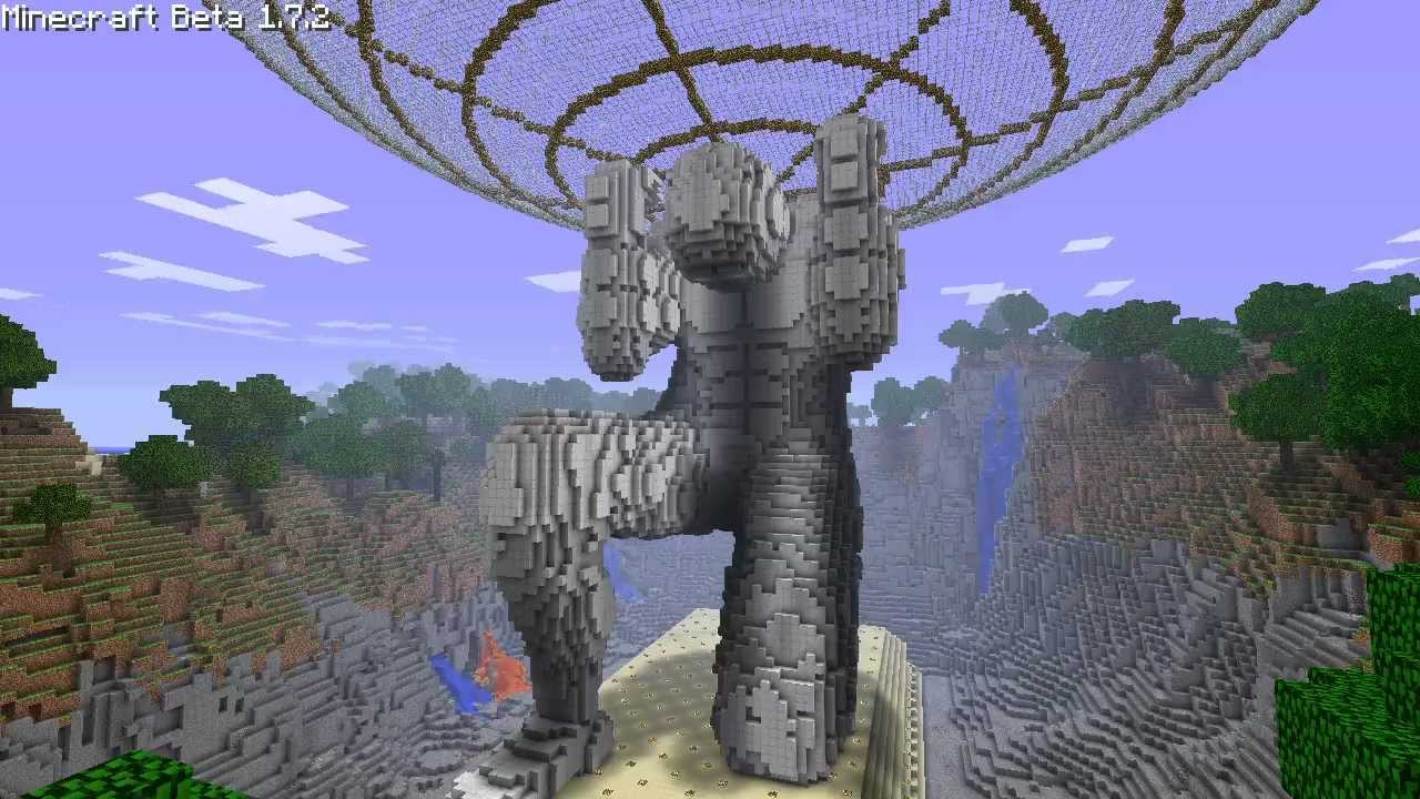 Minecraft Atlas Statue - YouTube.