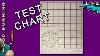 Pyrography: How to make a Test Chart for Wood Burning // Color Chart