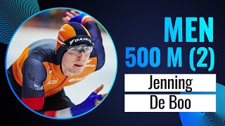 Jenning DE BOO (NED) | Winner | 500m (2) Men Sprint | Inzell 2024 | #SpeedSkating