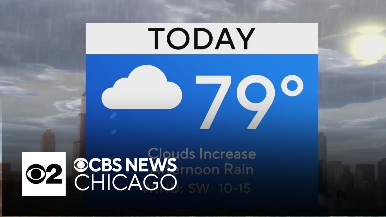 Afternoon showers, storms on Monday in Chicago - YouTube