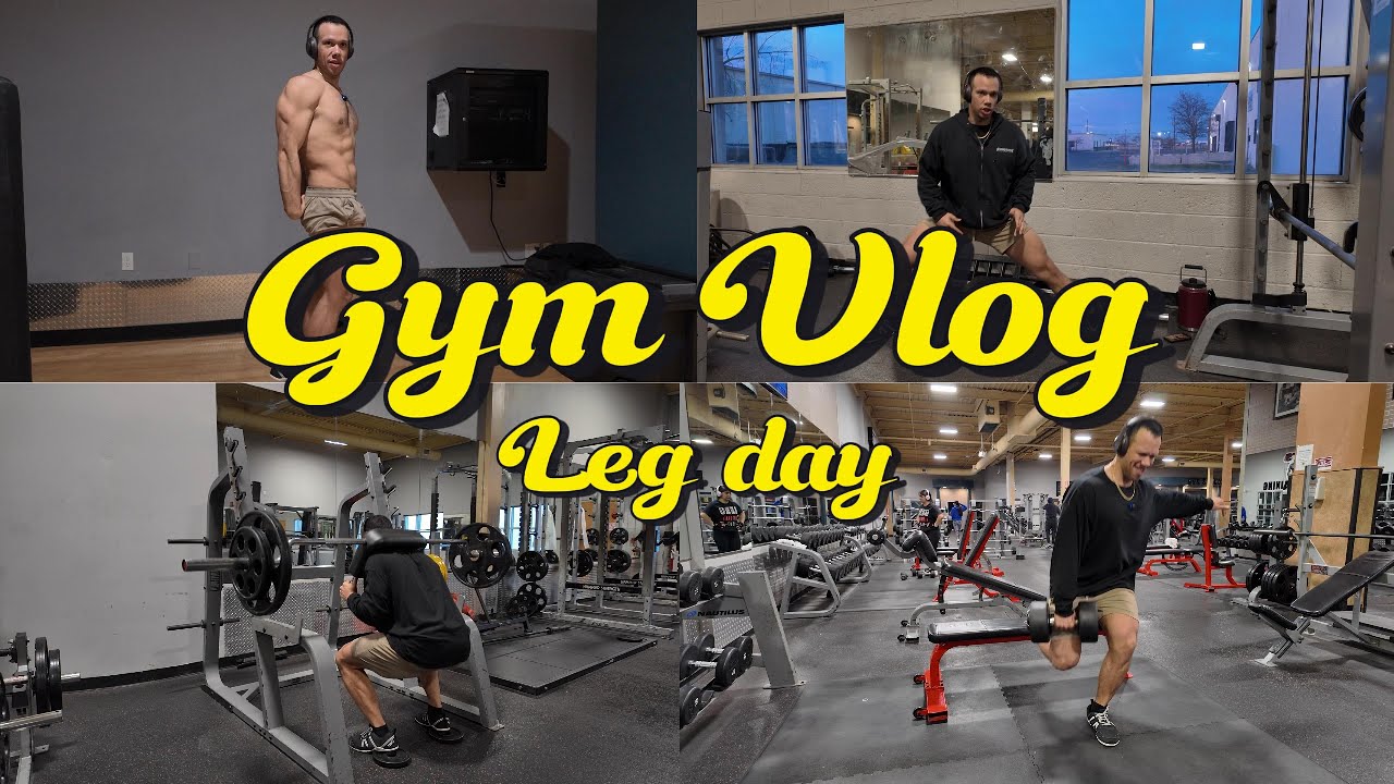 Solo Gym Vlog – Leg Day Workout & Physique Update - YouTube